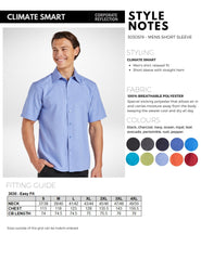 Climate Smart - Mens easy fit short sleeve - Corporate Reflection