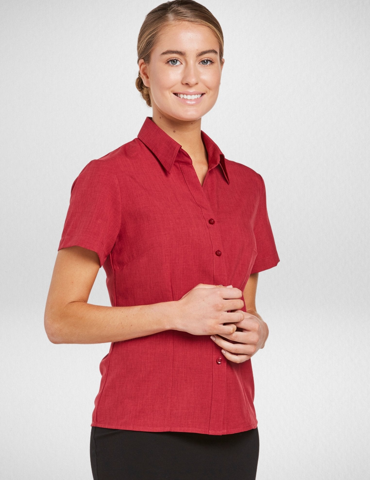 Climate Smart - Ladies semi fit short sleeve (sizes 6-28) - Corporate Reflection